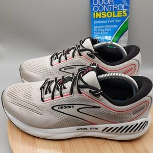 Brooks Shoes Womens 9.5 White Pink Black Ariel GTS 23 Running 1203901B078 Flaws